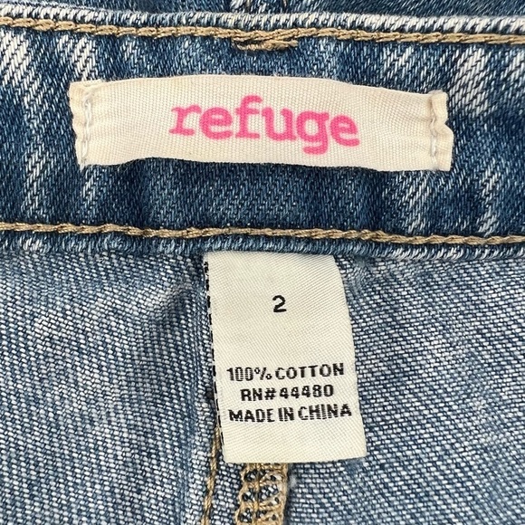 Refuge Button Fly Straight Leg Distressed Jeans Size 2 Women’s - Picture 2 of 5